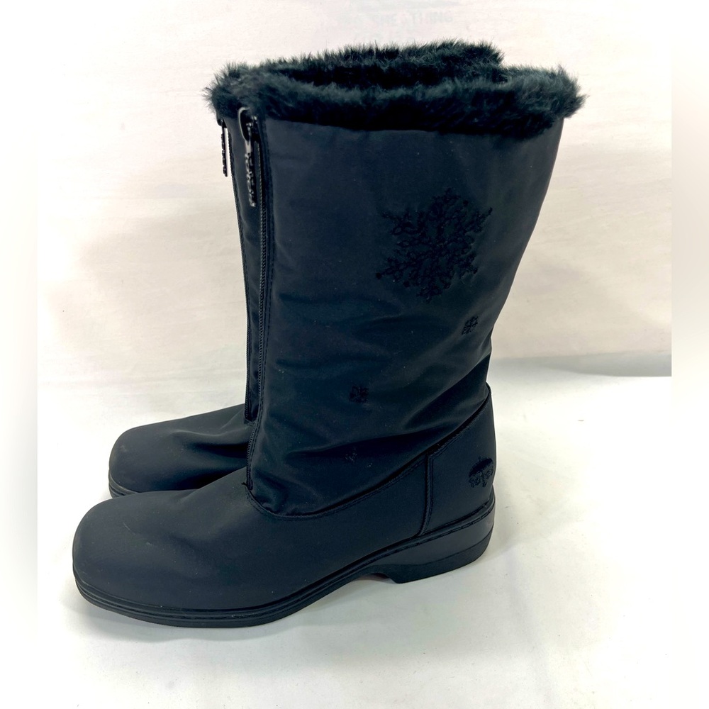 TOTES SNOWFLAKE ALL WEATHER INSULATED BOOT WOMEN 7 BLACK THERMOLITE INSOLES SNOW